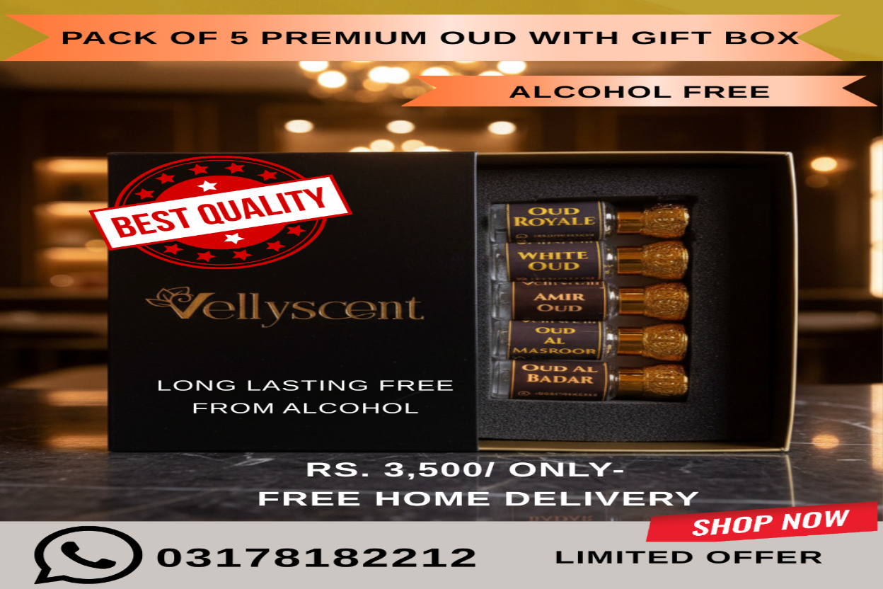 Oud Collection - Pack of 5 Premium Perfume Oils (6ml Each)